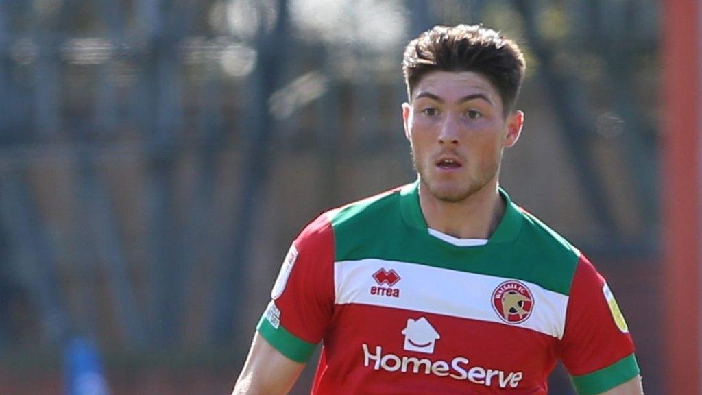 Jack Earing in action for Walsall