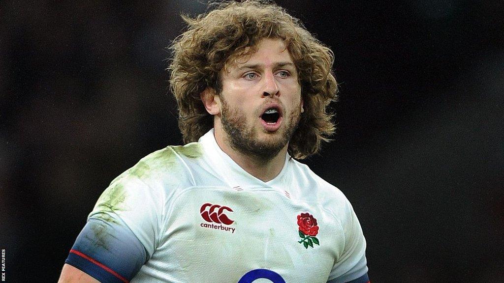 Alec Hepburn playing for England