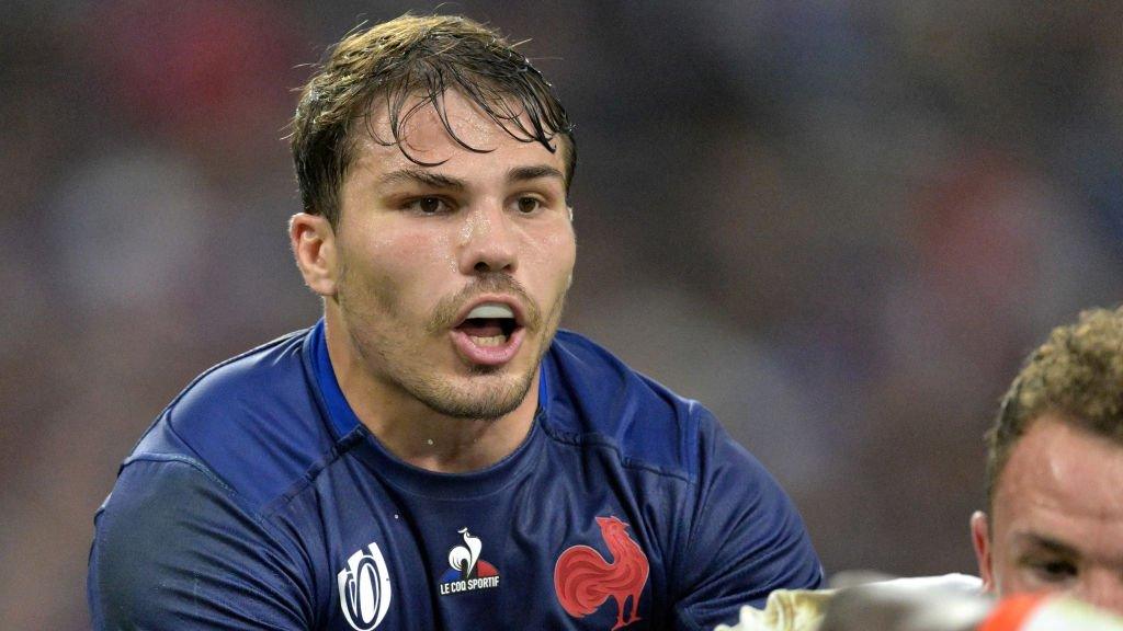 Antoine Dupont playing for France