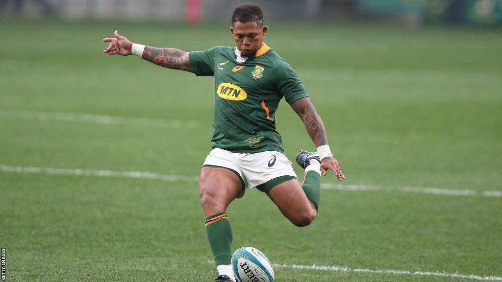 South Africa fly-half Elton Jantjies