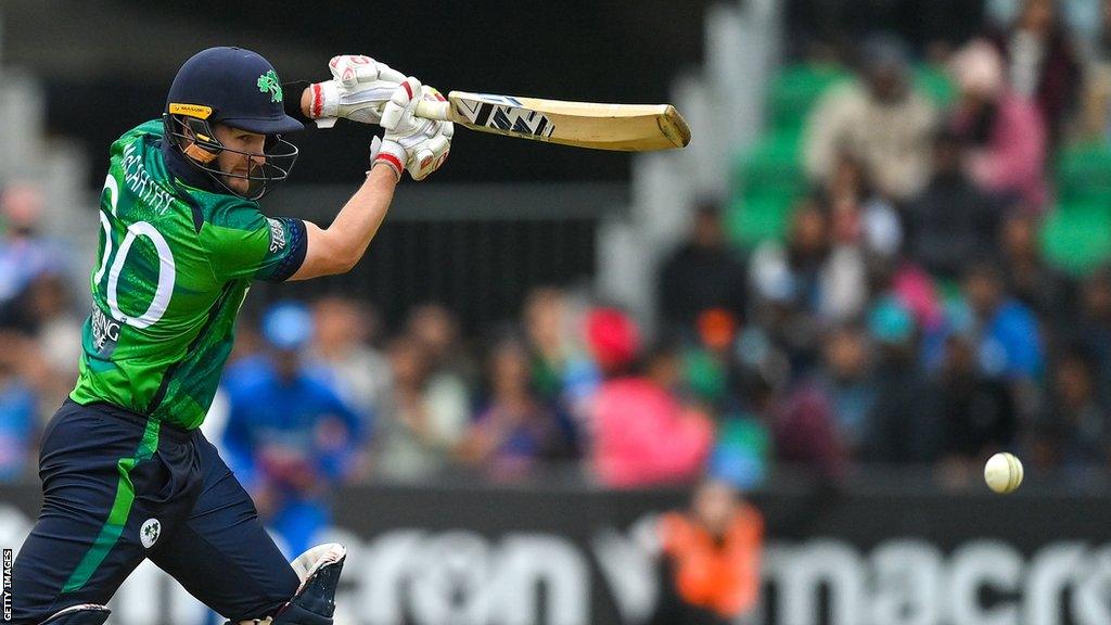 Barry McCarthy hit his highest international score in Friday's game against India