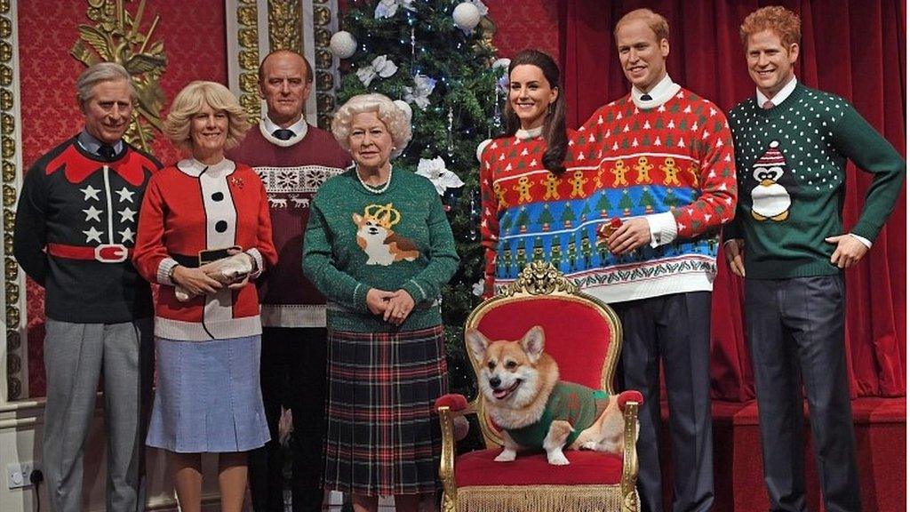 Royal family in Madame Tussauds, London