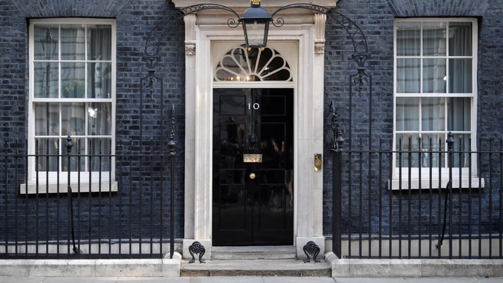 Downing Street door