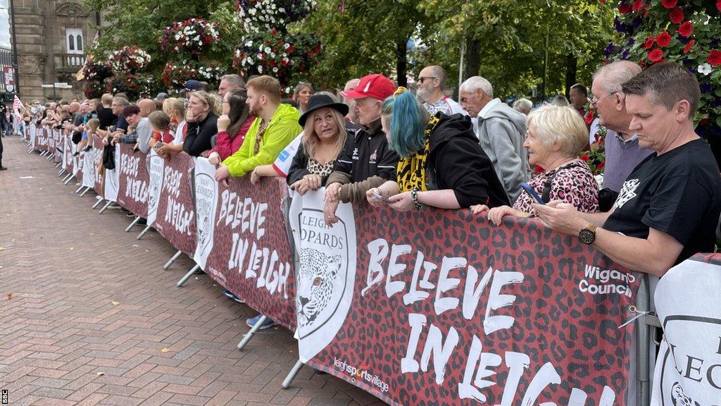 The bus tour began in Astley before travelling to Tyldesley and Atherton on its way into the borough of Leigh