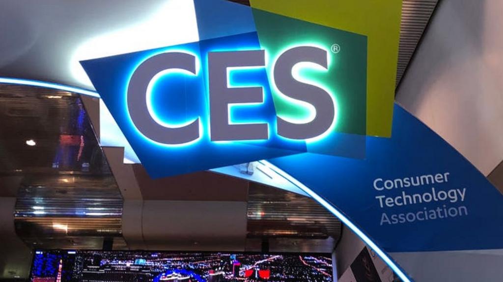 The CES logo is seen at a previous event