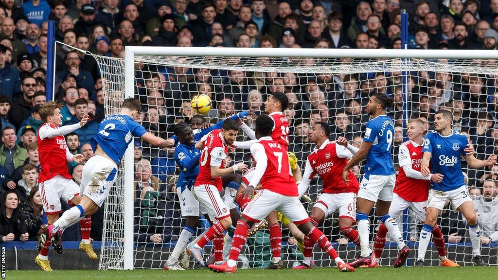 James Tarkowski scores