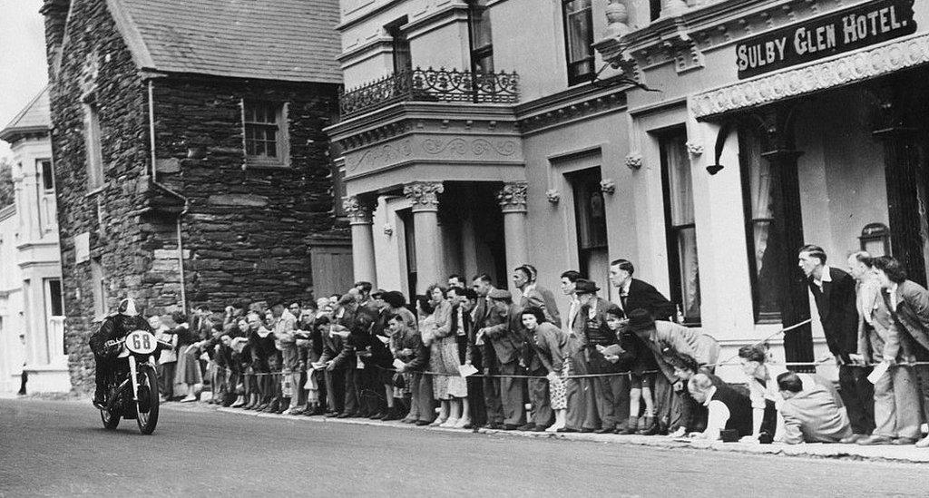 The Isle of Man Junior TT Tourist Trophy motorcycle race on 5 June 1951