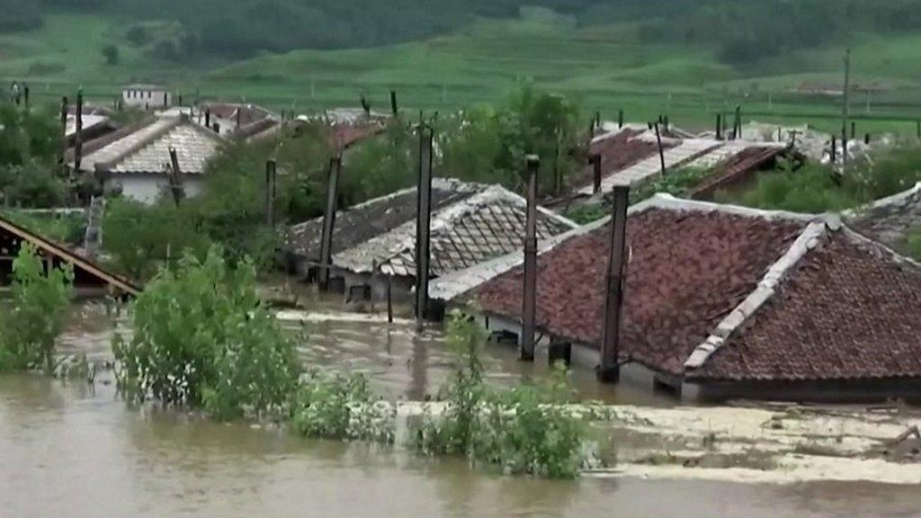 North Korea flooding