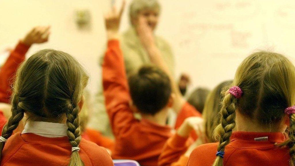 Pupils in a classroom