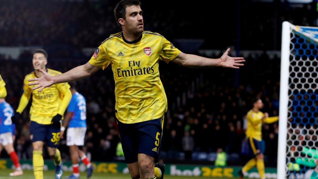 Sokratis celebrates