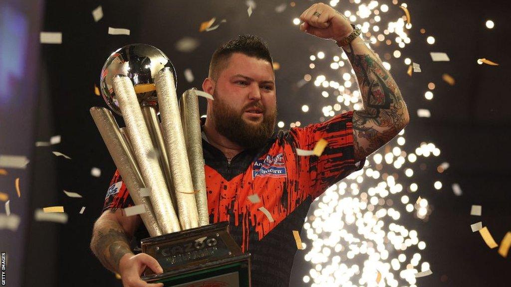 2024 PDC World Darts Championship Michael Smith to begin title defence against Kevin Doets or Stowe Buntz BBC Sport