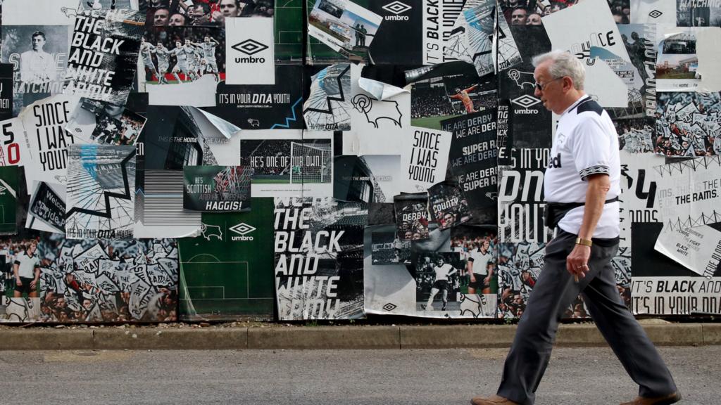 Derby fan at Pride Park