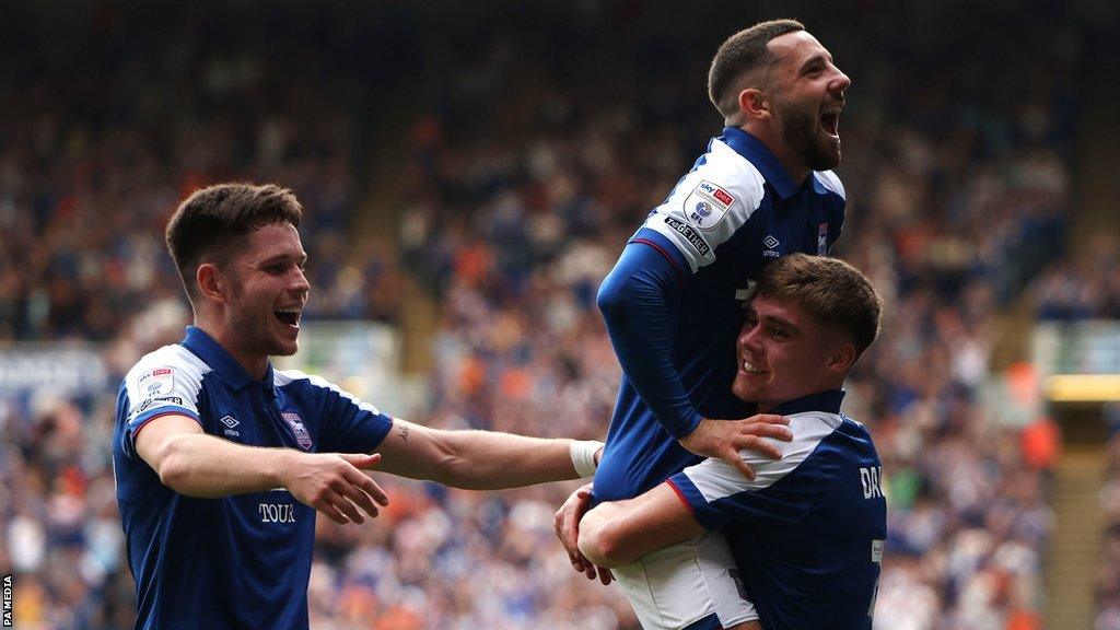 Conor Chaplin scores for Ipswich