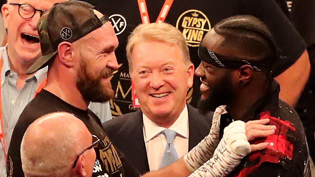 Tyson Fury, Frank warren and Denotay Wilder