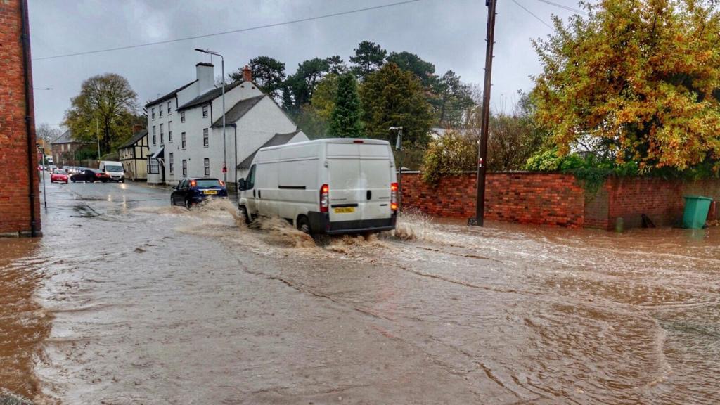 Flooding in Lambley