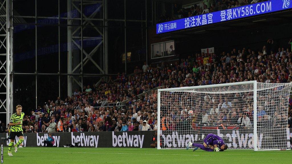 Martin Odegaard celebrates