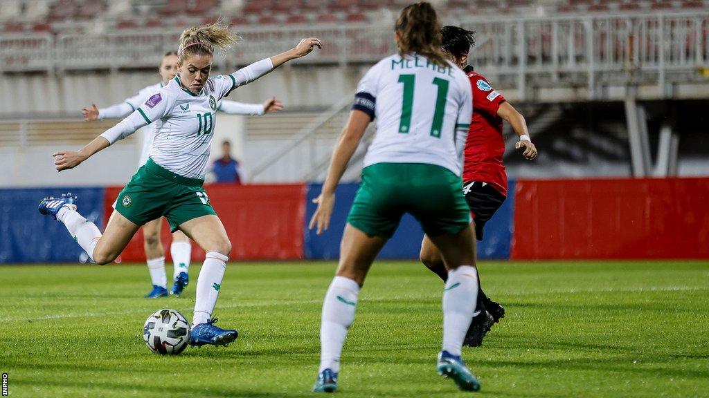 Denise O'Sullivan scored the Republic of Ireland's late winner in Albania