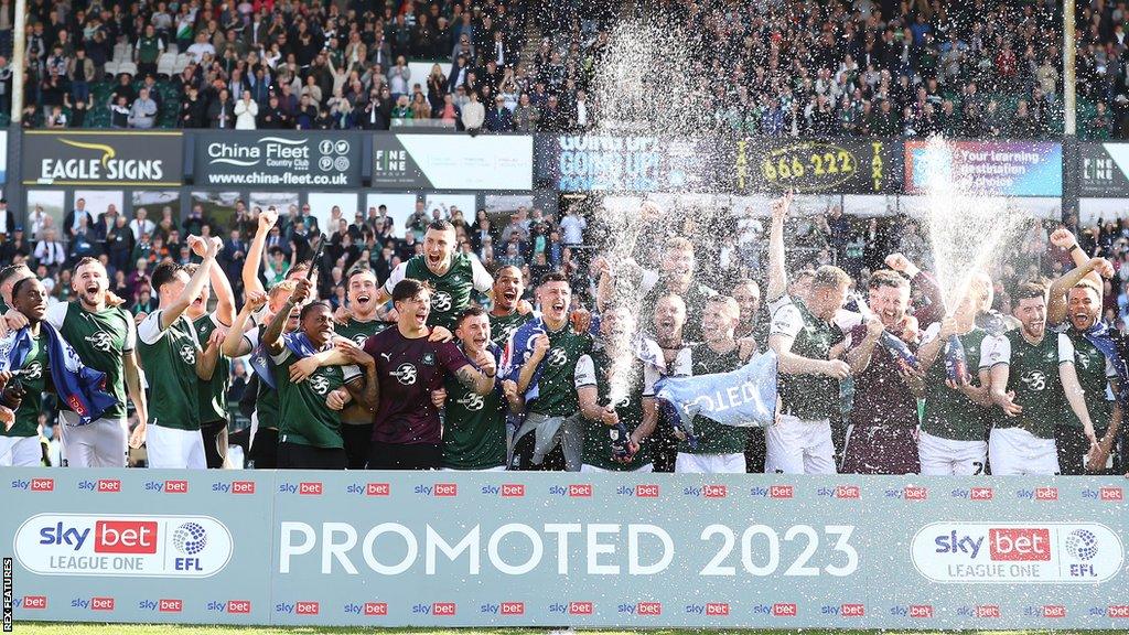 Plymouth Argyle will return to the Championship for the first time since 2010