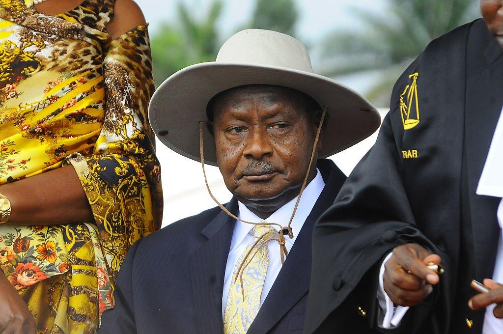 Uganda's president Yoweri Museveni