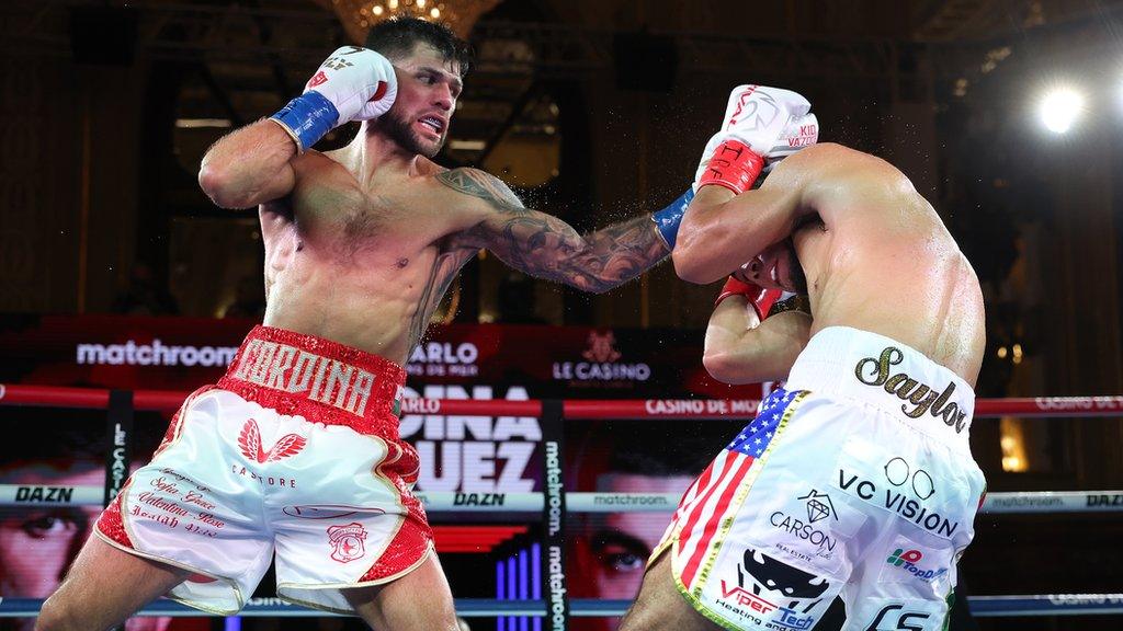 Joe Cordina punches Edward Vasquez