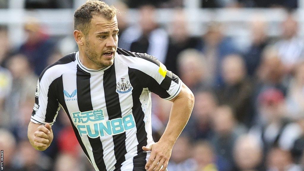 Newcastle winger Ryan Fraser in Premier League action