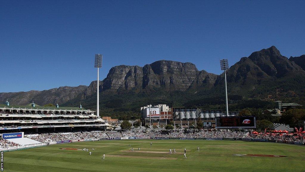 Newlands cricket ground in Cape Town