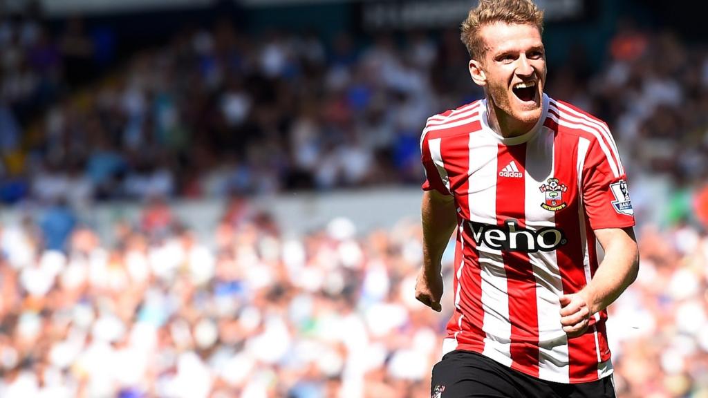 Steven Davis of Southampton celebrates