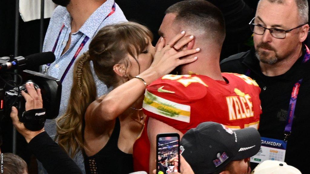 Taylor Swift and Travis Kelce