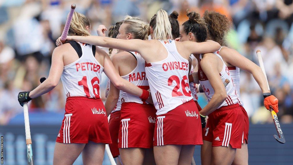 England's women celebrate their win over Scotland