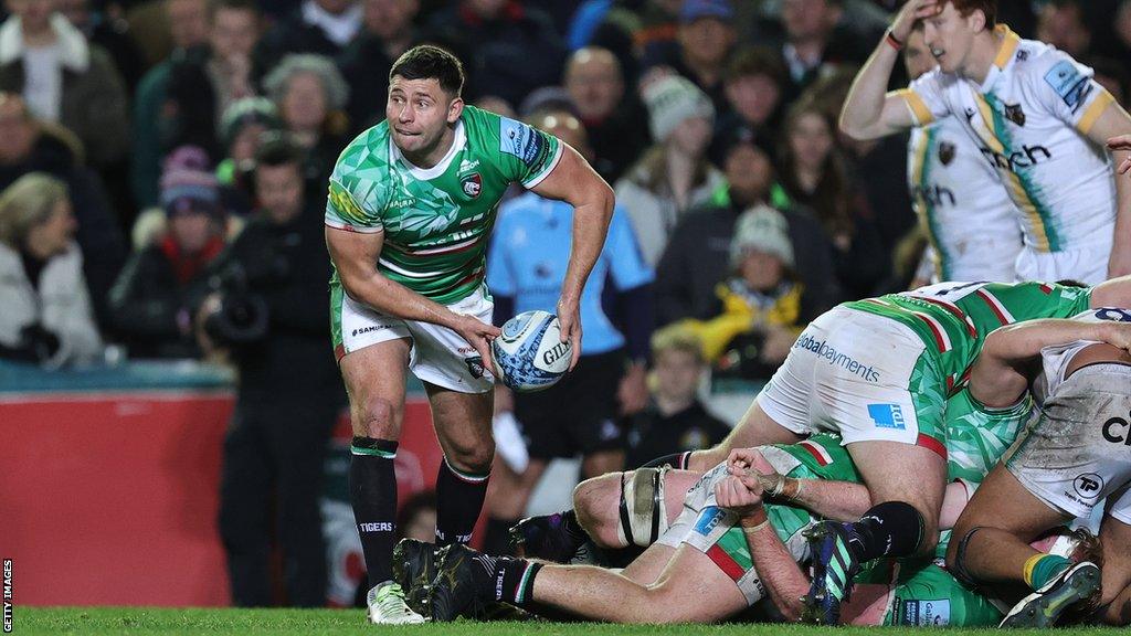 Ben Youngs in action for Leicester Tigers