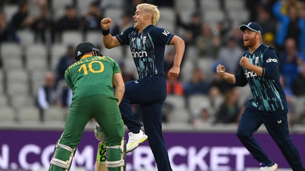 Sam Curran celebrates