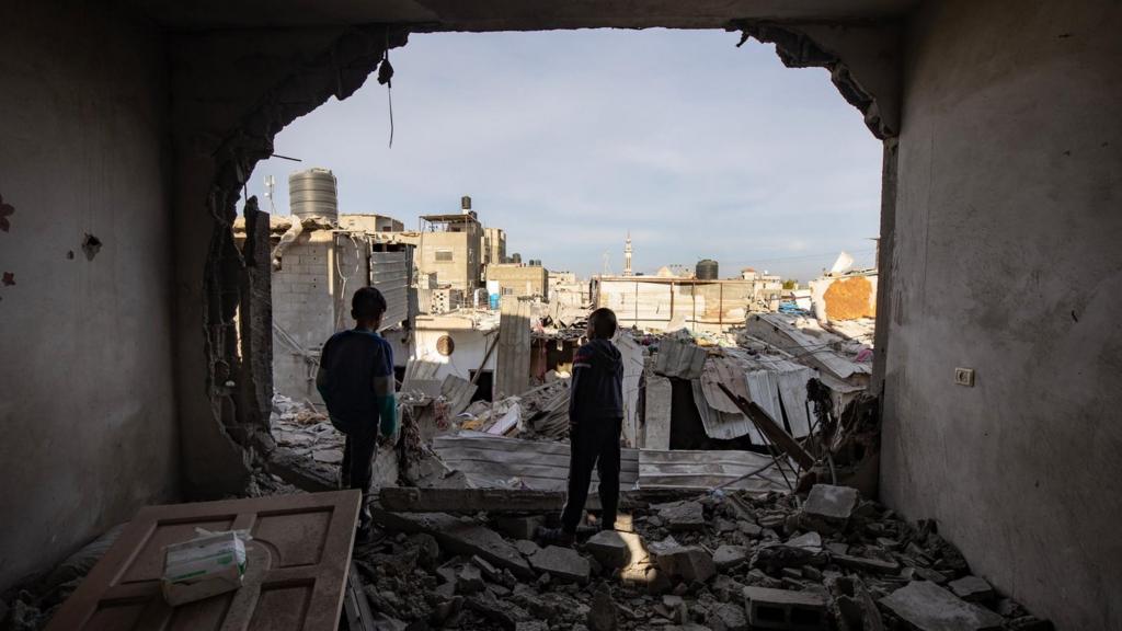 Destruction in Rafah