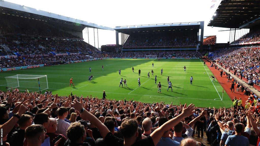 A full Villa Park during Aston Villa v Brighton in May 2023