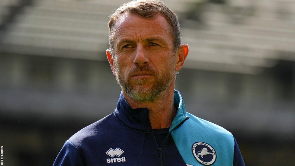 Millwall manager Gary Rowett ahead of kick-off at their game against Norwich City