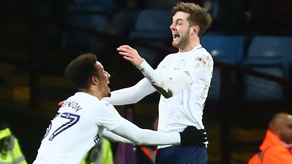 Preston celebrate scoring the opener