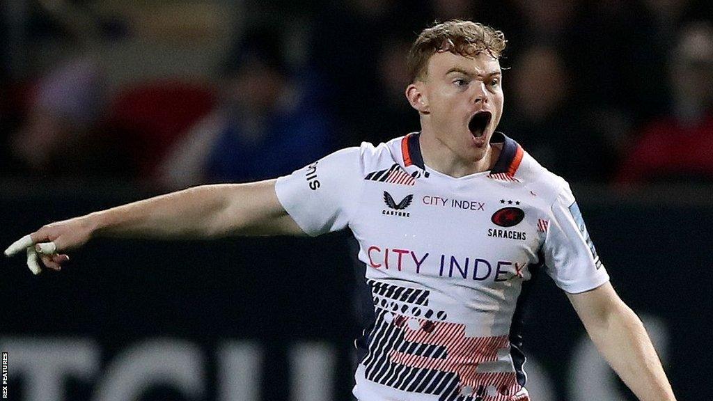 Gareth Simpson in action for Saracens