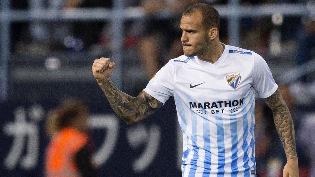 Malaga striker Sandro Ramirez