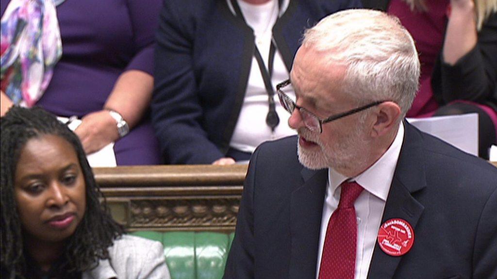 Jeremy Corbyn at PMQs