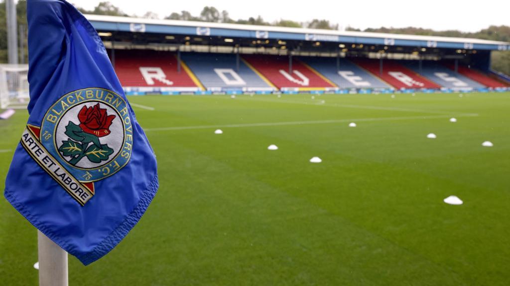 Corner flag at Ewood Park