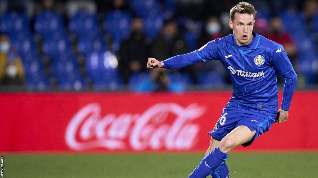 Jakub Jankto playing for Getafe in 2022