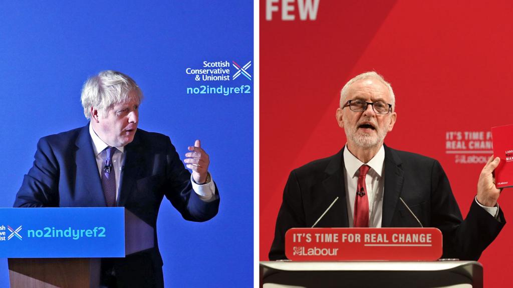 Boris Johnson and Jeremy Corbyn