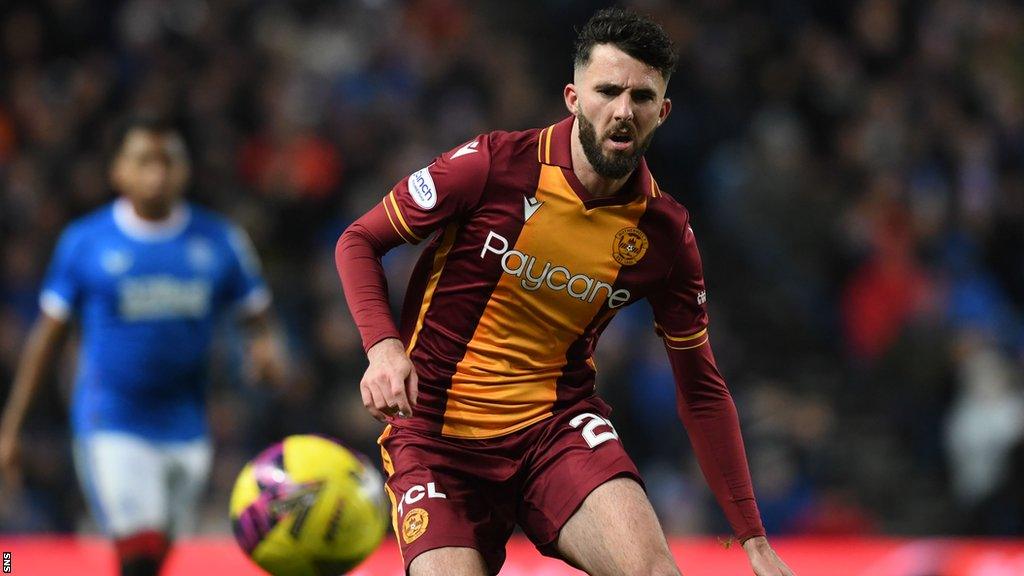 Sean Goss in action for Motherwell