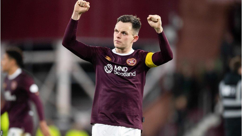 Lawrence Shankland celebrates