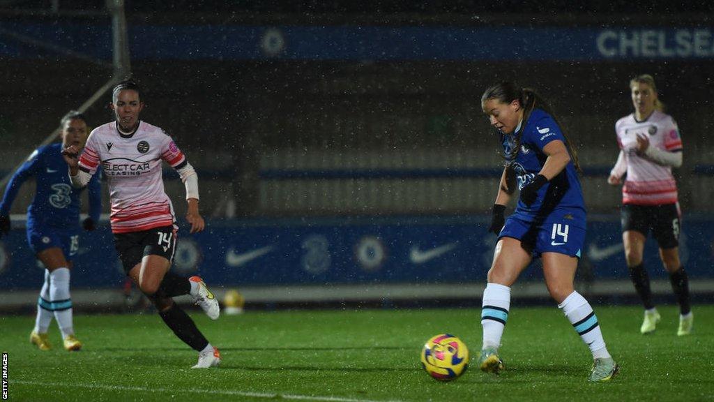 Fran Kirby scores for Chelsea