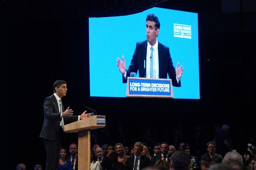 Rishi Sunak at the Conservative Party Conference