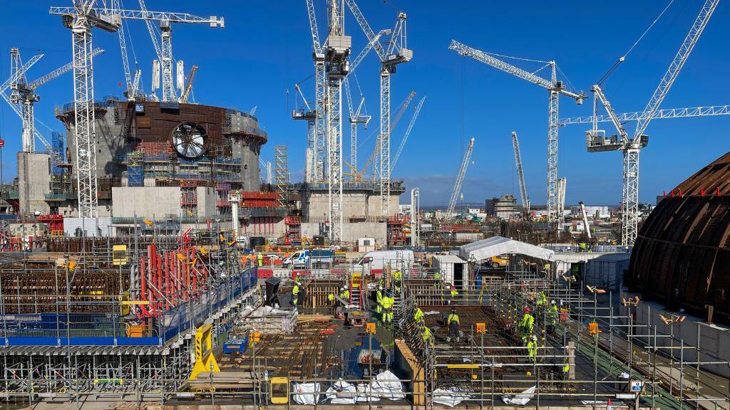 Hinkley Point C under construction