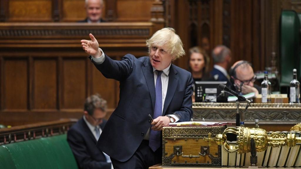 Boris Johnson in Commons