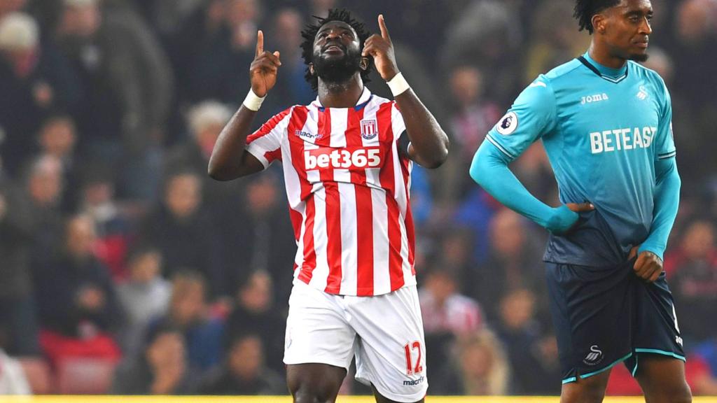 Wilfried Bony celebrates