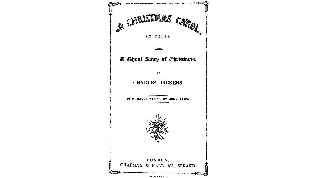 Frontispiece of Dickens's A Christmas Carol