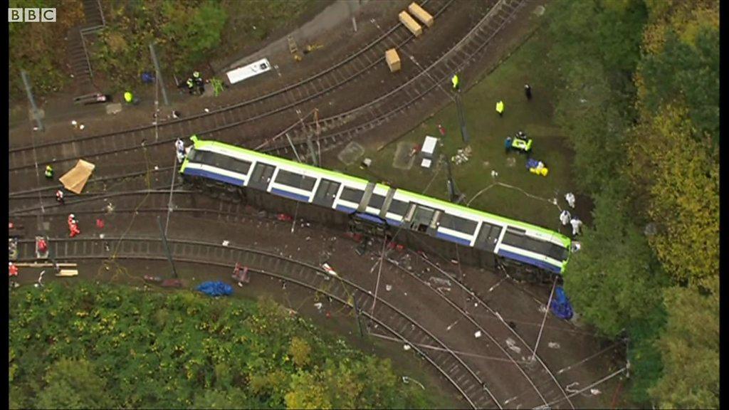 derailed tram